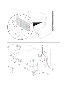 System parts for Kenmore Freezer 253.28712802 (25328712802, 253 28712802) from AppliancePartsPros.com