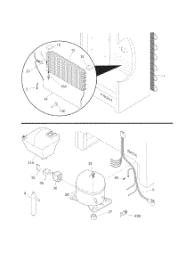 System parts for Kenmore Freezer 253.28712805 (25328712805, 253 28712805) from AppliancePartsPros.com