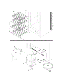 System parts for Kenmore Freezer 253.28722804 (25328722804, 253 28722804) from AppliancePartsPros.com