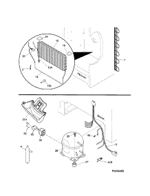System parts for Kenmore Freezer 253.28792800 (25328792800, 253 28792800) from AppliancePartsPros.com