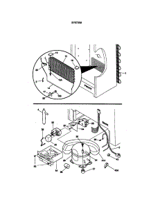 System parts for Kenmore Freezer 253.29082992 (25329082992, 253 29082992) from AppliancePartsPros.com