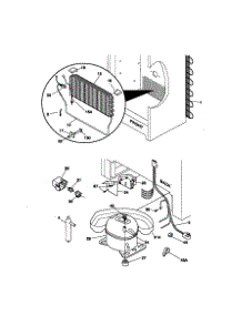 System parts for Kenmore Freezer 253.29101990 (25329101990, 253 29101990) from AppliancePartsPros.com