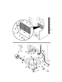 System parts for Kenmore Freezer 253.29101992 (25329101992, 253 29101992) from AppliancePartsPros.com