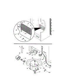 System parts for Kenmore Freezer 253.29101994 (25329101994, 253 29101994) from AppliancePartsPros.com
