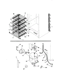 System parts for Kenmore Freezer 253.29111990 (25329111990, 253 29111990) from AppliancePartsPros.com