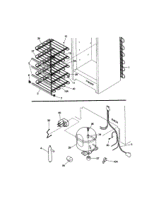 System parts for Kenmore Freezer 253.29111991 (25329111991, 253 29111991) from AppliancePartsPros.com