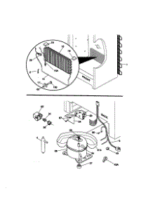System parts for Kenmore Freezer 253.29121990 (25329121990, 253 29121990) from AppliancePartsPros.com