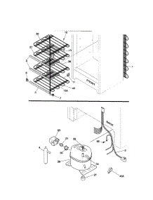 System parts for Kenmore Freezer 253.29201000 (25329201000, 253 29201000) from AppliancePartsPros.com
