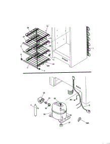 System parts for Kenmore Freezer 253.29201002 (25329201002, 253 29201002) from AppliancePartsPros.com
