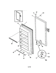 Door parts for Kenmore Freezer 253.29401990 (25329401990, 253 29401990) from AppliancePartsPros.com