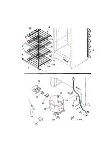 System parts for Kenmore Freezer 253.29401992 (25329401992, 253 29401992) from AppliancePartsPros.com