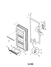 Door parts for Kenmore Freezer 253.29711991 (25329711991, 253 29711991) from AppliancePartsPros.com