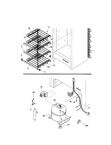 System parts for Kenmore Freezer 253.29711992 (25329711992, 253 29711992) from AppliancePartsPros.com