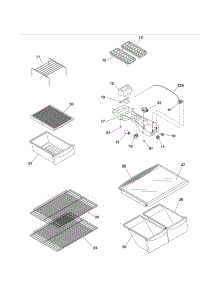 Shelves parts for Kenmore Refrigerator 253.3111330C (2533111330C, 253 3111330C) from AppliancePartsPros.com