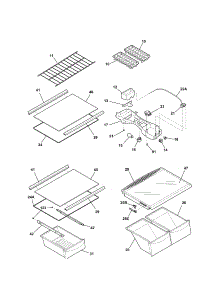 Shelves parts for Kenmore Refrigerator 253.31125302 (25331125302, 253 31125302) from AppliancePartsPros.com