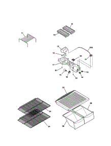 Shelves parts for Kenmore Refrigerator 253.31432100 (25331432100, 253 31432100) from AppliancePartsPros.com