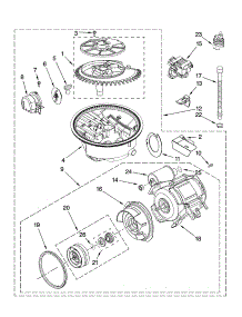 Pump And Motor Parts parts for Kenmore Dishwasher 665.13232K700 (66513232K700, 665 13232K700) from AppliancePartsPros.com