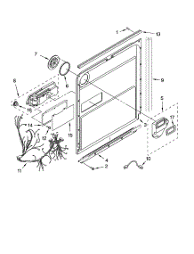 Door And Latch Parts parts for Kenmore Dishwasher 665.13233K700 (66513233K700, 665 13233K700) from AppliancePartsPros.com