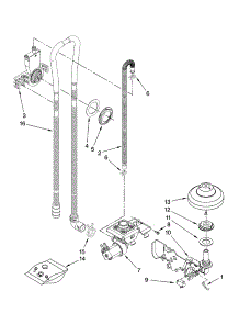 Fill, Drain And Overfill Parts parts for Kenmore Dishwasher 665.13239K700 (66513239K700, 665 13239K700) from AppliancePartsPros.com