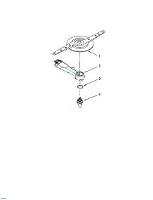 Lower Washarm parts for Kenmore Dishwasher 665.13239K701 (66513239K701, 665 13239K701) from AppliancePartsPros.com