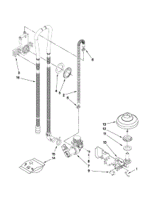 Fill, Drain And Overfill Parts parts for Kenmore Dishwasher 665.13243K901 (66513243K901, 665 13243K901) from AppliancePartsPros.com