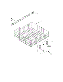 Upper Rack And Track Parts parts for Kenmore Dishwasher 665.13243K901 (66513243K901, 665 13243K901) from AppliancePartsPros.com
