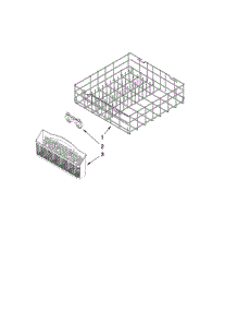 Lower Rack Parts parts for Kenmore Dishwasher 665.13249K900 (66513249K900, 665 13249K900) from AppliancePartsPros.com