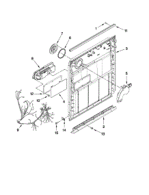 Inner Door Parts parts for Kenmore Dishwasher 665.13255K111 (66513255K111, 665 13255K111) from AppliancePartsPros.com