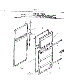 Door Parts parts for Kenmore Refrigerator 253.7694202 (2537694202, 253 7694202) from AppliancePartsPros.com
