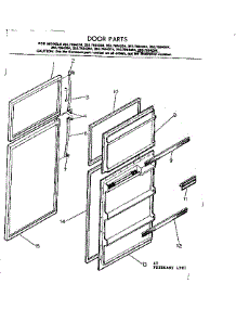 Door Parts parts for Kenmore Refrigerator 253.7694234 (2537694234, 253 7694234) from AppliancePartsPros.com
