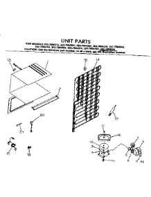 Unit Parts parts for Kenmore Refrigerator 253.7694234 (2537694234, 253 7694234) from AppliancePartsPros.com