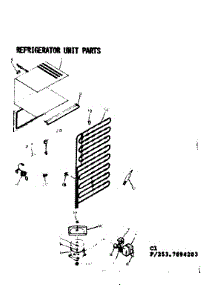 Unit Parts parts for Kenmore Refrigerator 253.7694283 (2537694283, 253 7694283) from AppliancePartsPros.com