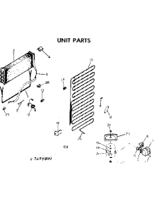 Unit Parts parts for Kenmore Refrigerator 253.7694591 (2537694591, 253 7694591) from AppliancePartsPros.com