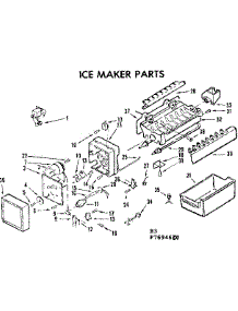 Ice Maker Parts parts for Kenmore Refrigerator 253.7694600 (2537694600, 253 7694600) from AppliancePartsPros.com