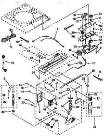 Controls And Rear Panel parts for Kenmore Washer 110.94518400 (11094518400, 110 94518400) from AppliancePartsPros.com