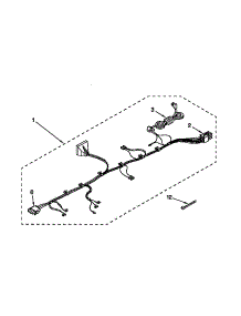 Wiring Harness parts for Kenmore Washer 110.94518401 (11094518401, 110 94518401) from AppliancePartsPros.com