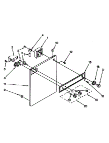 Console And Front Panel parts for Kenmore Washer 110.94519100 (11094519100, 110 94519100) from AppliancePartsPros.com
