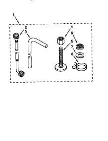 Optional Permanent Install Kit parts for Kenmore Washer 110.94570100 (11094570100, 110 94570100) from AppliancePartsPros.com