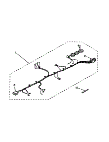 Wiring Harness parts for Kenmore Washer 110.94572400 (11094572400, 110 94572400) from AppliancePartsPros.com