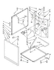 Washer Cabinet Parts parts for Kenmore Washer Dryer Combo 110.94762300 (11094762300, 110 94762300) from AppliancePartsPros.com