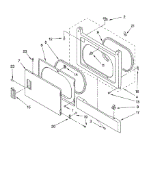 Dryer Front Panel And Door Parts parts for Kenmore Washer Dryer Combo 110.94762300 (11094762300, 110 94762300) from AppliancePartsPros.com