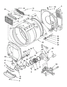 Dryer Bulkhead Parts parts for Kenmore Washer Dryer Combo 110.94762300 (11094762300, 110 94762300) from AppliancePartsPros.com