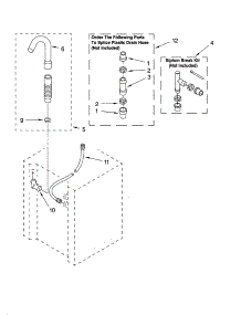 Washer Water System Parts parts for Kenmore Washer Dryer Combo 110.94762300 (11094762300, 110 94762300) from AppliancePartsPros.com