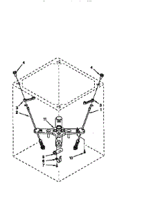 Suspension parts for Kenmore Washer 110.94818400 (11094818400, 110 94818400) from AppliancePartsPros.com