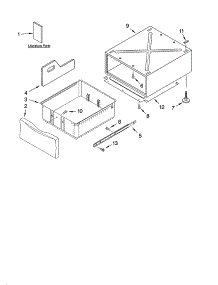 Pedestal Parts (Not Included) parts for Kenmore Dryer 110.94821300 (11094821300, 110 94821300) from AppliancePartsPros.com