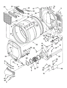 Bulkhead Parts And Optional Parts (Not Included) parts for Kenmore Dryer 110.94821300 (11094821300, 110 94821300) from AppliancePartsPros.com