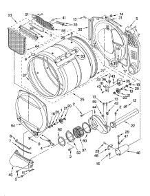 Bulkhead Parts And  Optional Parts (Not Included) parts for Kenmore Dryer 110.94831300 (11094831300, 110 94831300) from AppliancePartsPros.com