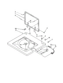 Washer Top And Lid parts for Kenmore Washer Dryer Combo 110.94962300 (11094962300, 110 94962300) from AppliancePartsPros.com