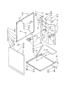 Washer Cabinet parts for Kenmore Washer Dryer Combo 110.94962300 (11094962300, 110 94962300) from AppliancePartsPros.com