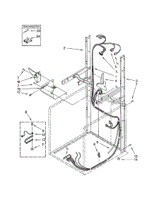 Dryer Support And Washer Harness parts for Kenmore Washer Dryer Combo 110.94964300 (11094964300, 110 94964300) from AppliancePartsPros.com